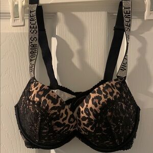 VS Leopard Print PUSH-UP Lace Bra